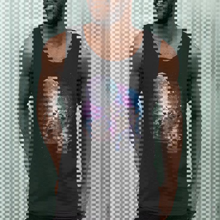 Raccoon Moonlight Men’s Tank Top - Fun Unisex Wildlife Design