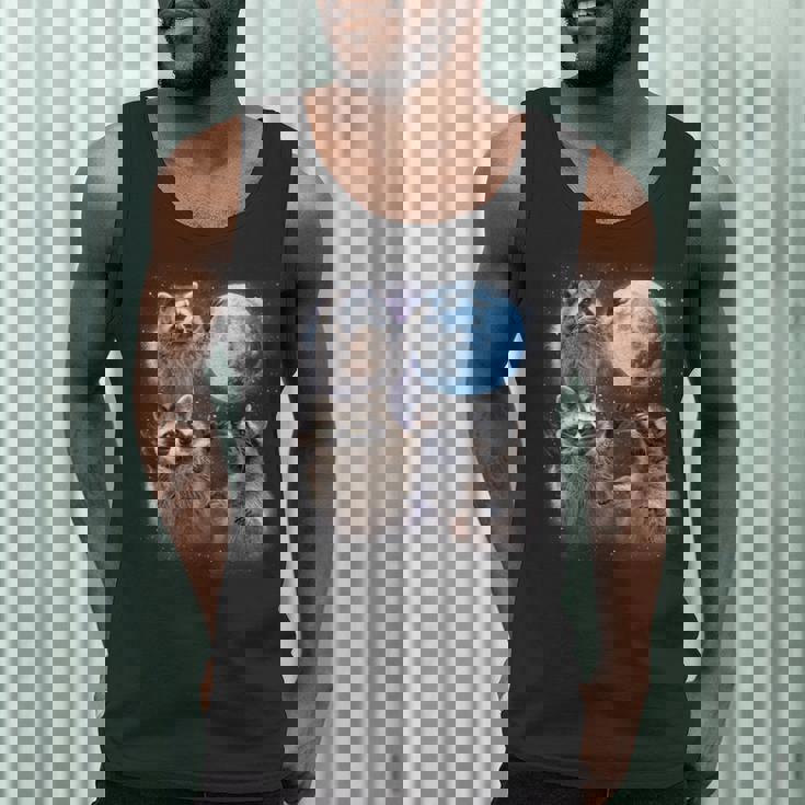 Raccoon Moonlight Tank Top - Men's Outdoorsy Theme
