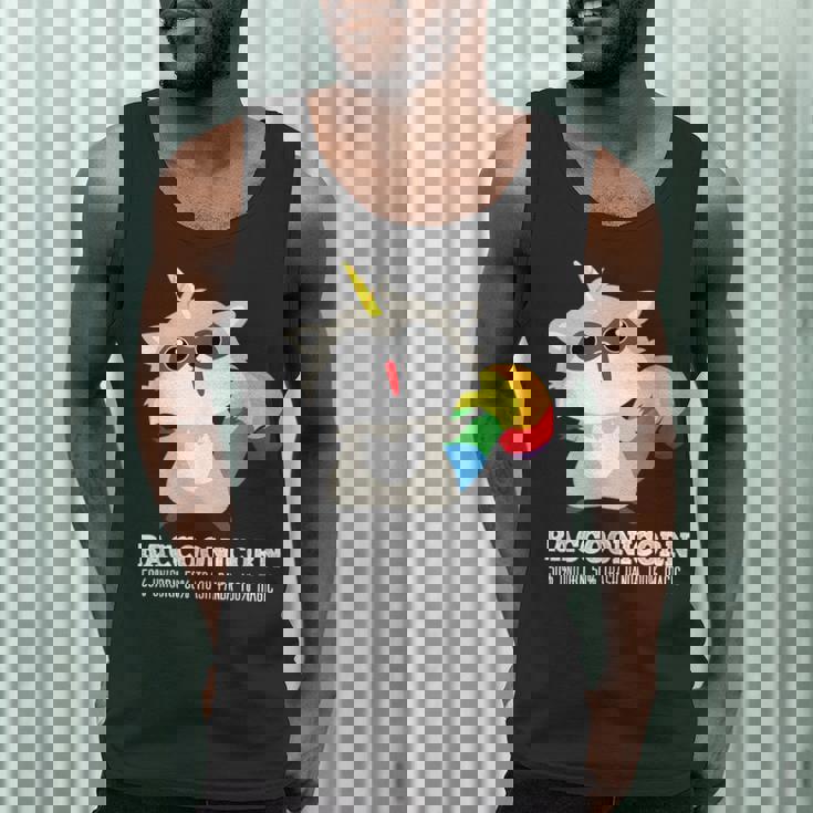 Raccoon Unicorn Tank Top for Men | Fantasy Fun Unisex Apparel