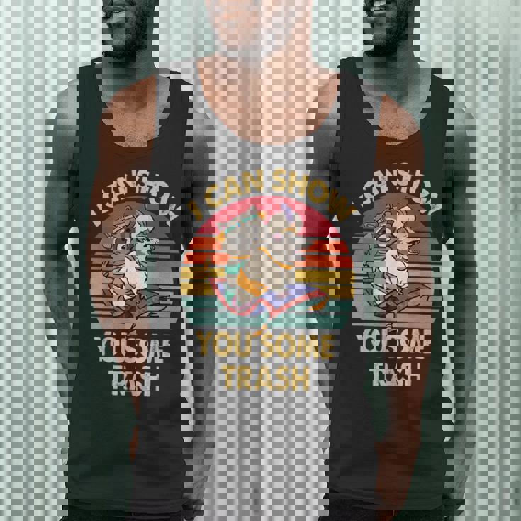 Raccoon Vintage Lovers Tank Top for Men | Eco-Friendly Fun