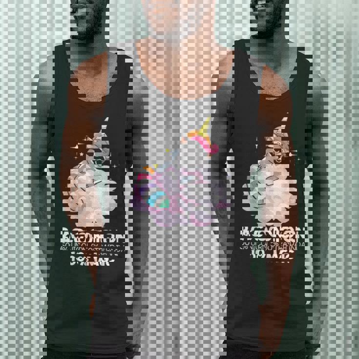 Raccoonicorn Men's Tank Top - Fun Raccoon Unicorn Theme for Animal Lovers