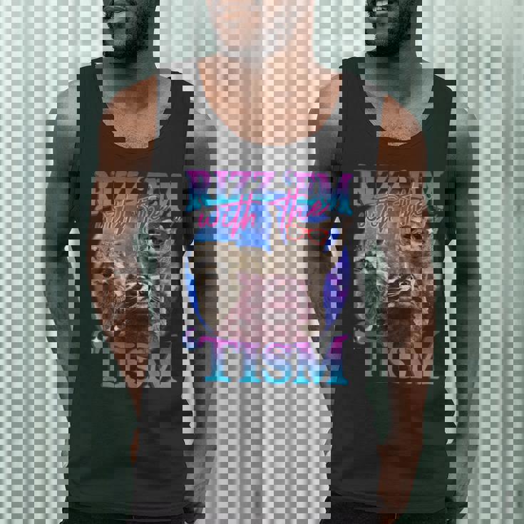Retro Raccoon Meme Tank Top - Fun Men's Wear for Friends
