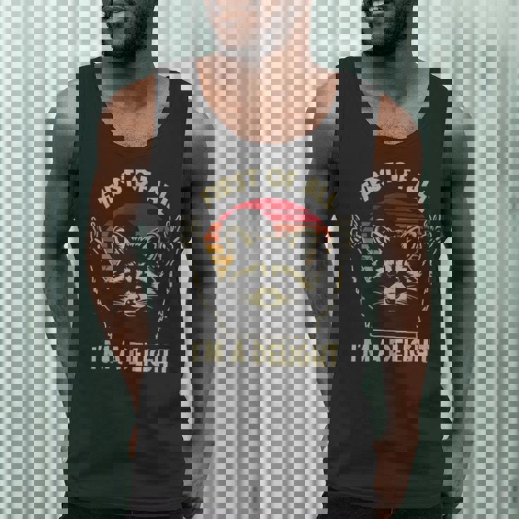 Sarcastic Raccoon Lover Men's Tank Top - Fun & Unique Gift