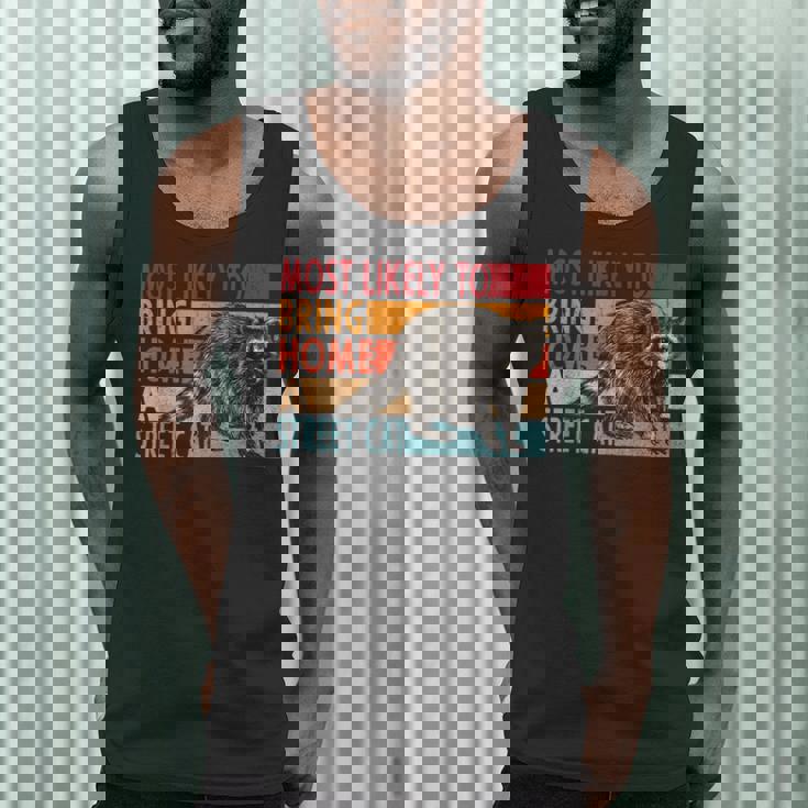 Street Cat Tank Top - Adopt & Appreciate Funny Design for Men