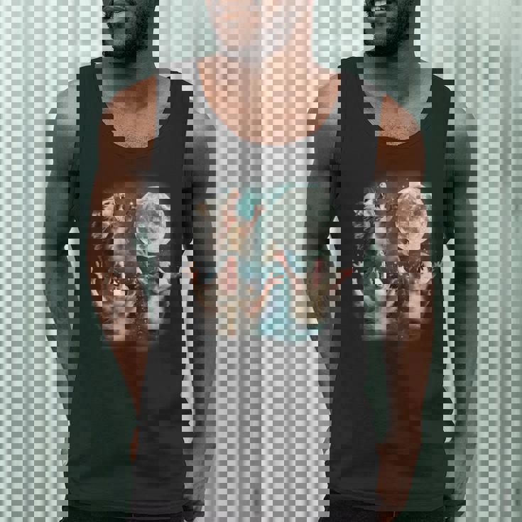 Three Possum Moon Tank Top | Fun & Quirky Gift for Men