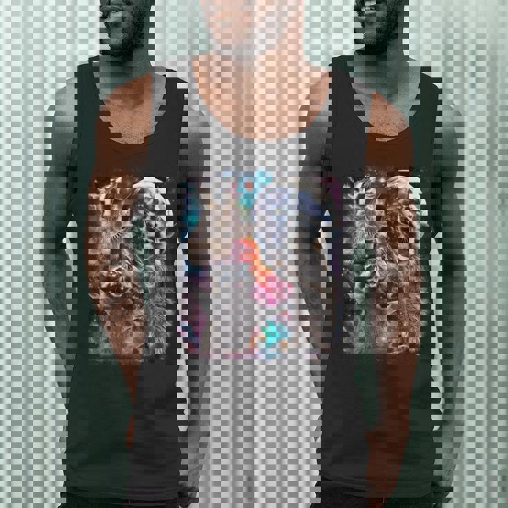 Three Racoon Moon 3 Racoon Moon Cursed Meme Men Tank Top