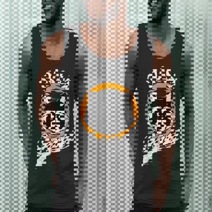 Trash Panda Raccoon Tank Top | Modern Cartoon Style | Men's Casual Wear
