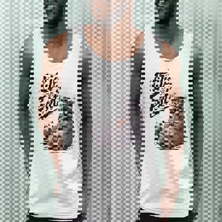 Cute But Feral Panda Raccoon Tank Top - Fun Costume for Men
