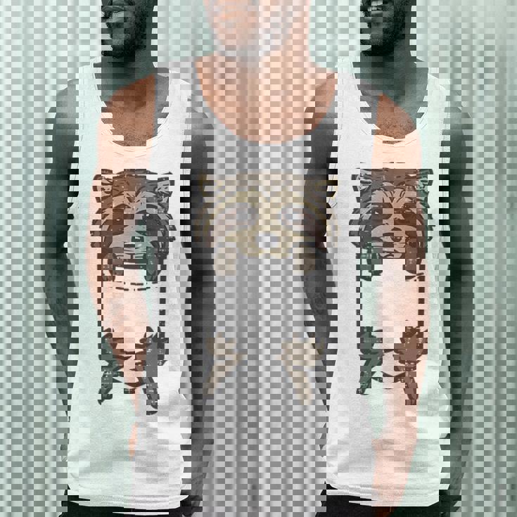Not My Trash Not My Dumpster Sarcastic Raccoon Men Tank Top