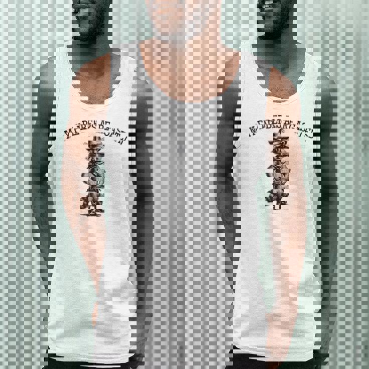 Raccoon Cowboy Men's Tank Top – Humorous Western Wear