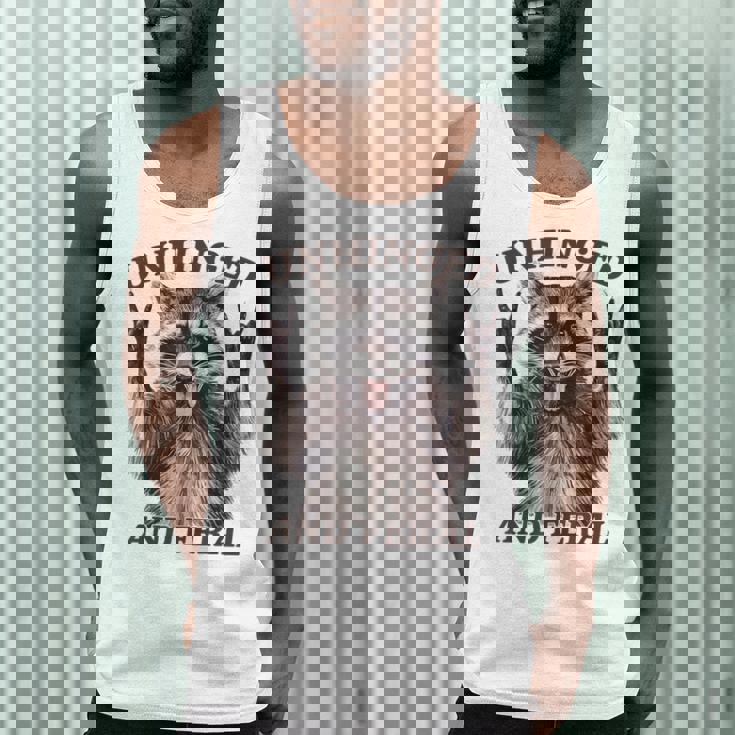 Raccoon Unhinged And Feral Retro Raccoon Feral Summer Men Tank Top