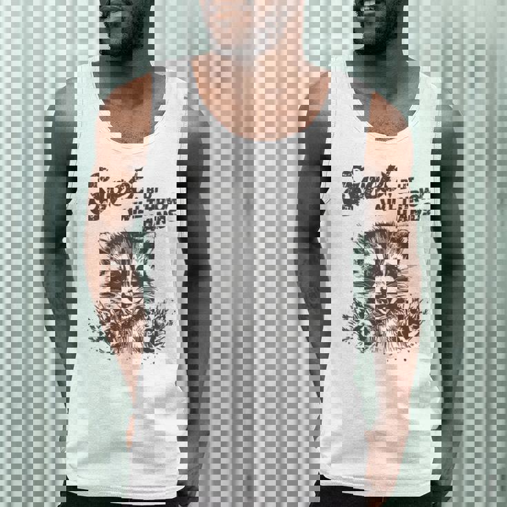 Sarcastic Raccoon Tank Top - Humorous Men's Wear