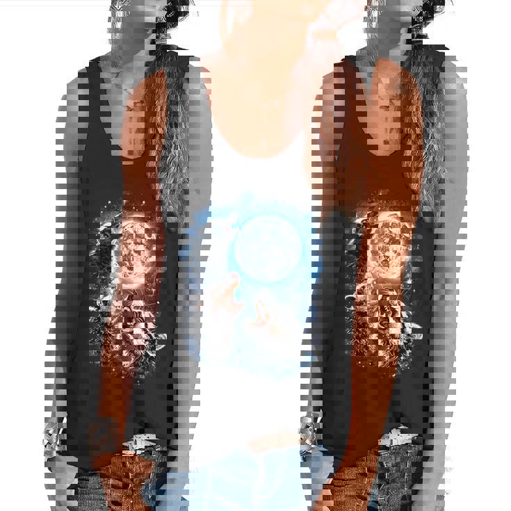 Animal Meme Flowy Tank - Opossum & Raccoon Moon Howl Theme