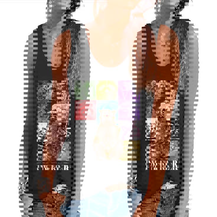 In My Feral Era Awesome Raccoon Raccoon Cringy Meme Flowy Tank