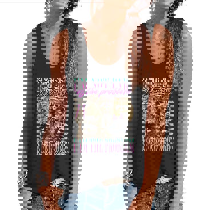 I'm Not Part Of The Problem Raccoon Meme Bootleg Flowy Tank