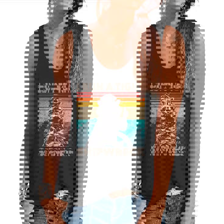 Raccoon Captain Vintage Tank - Flowy Fit | Nautical Humor