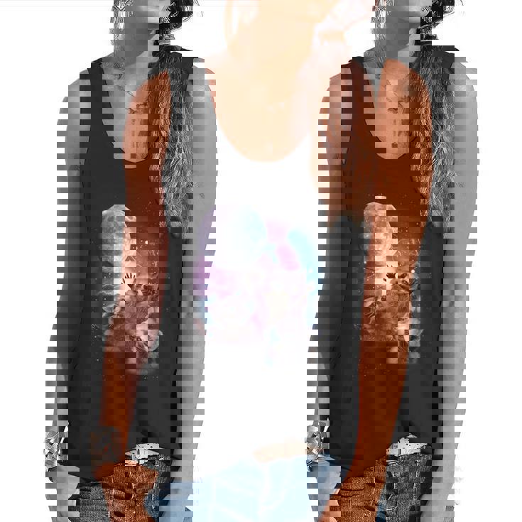 Raccoon Moonlight Whimsy Tank - Unisex Flow Design