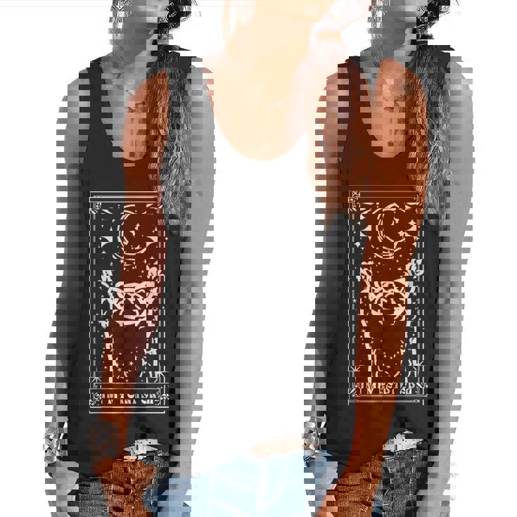 Raccoon Moonlit Bliss Unisex Flowy Tank | Embrace Your Feral Era