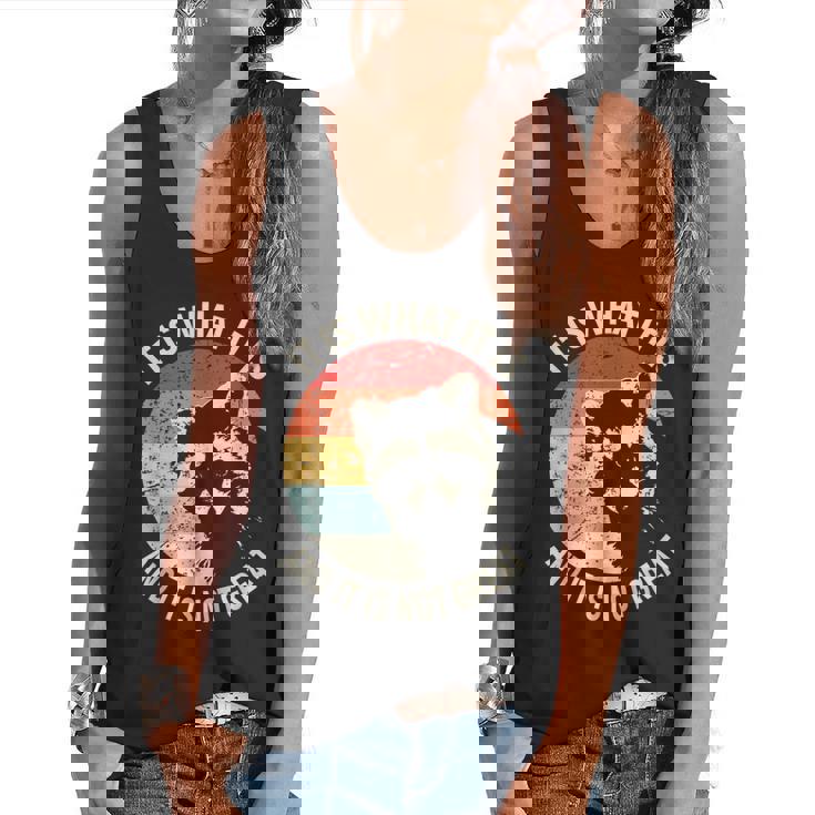 Raccoon Vintage Flowy Tank - Chill Vibes Unisex Top