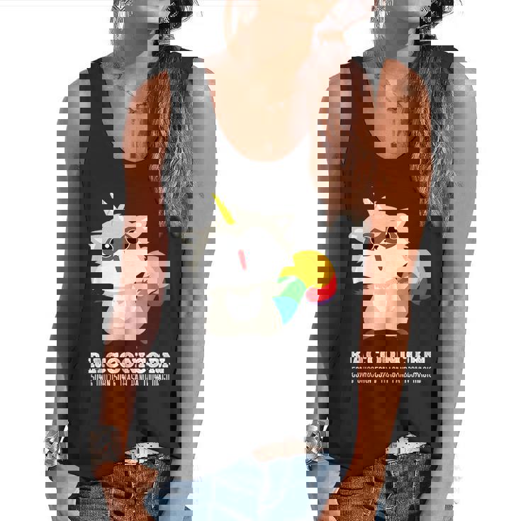 Raccoonicorn Magic | Flowy Tank Top for Quirky Fans