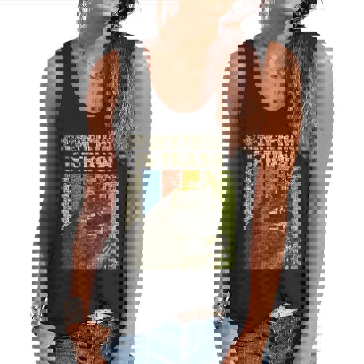 Retro Raccoon Camping Tank - Unisex Flowy for Nature Lovers