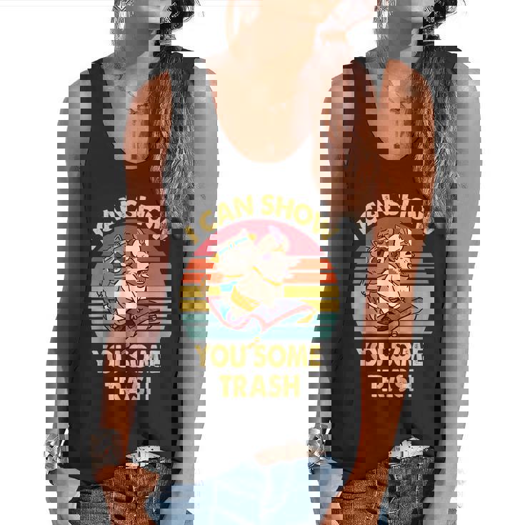 I Can Show You Some Trash Raccoon Vintage Lovers Flowy Tank