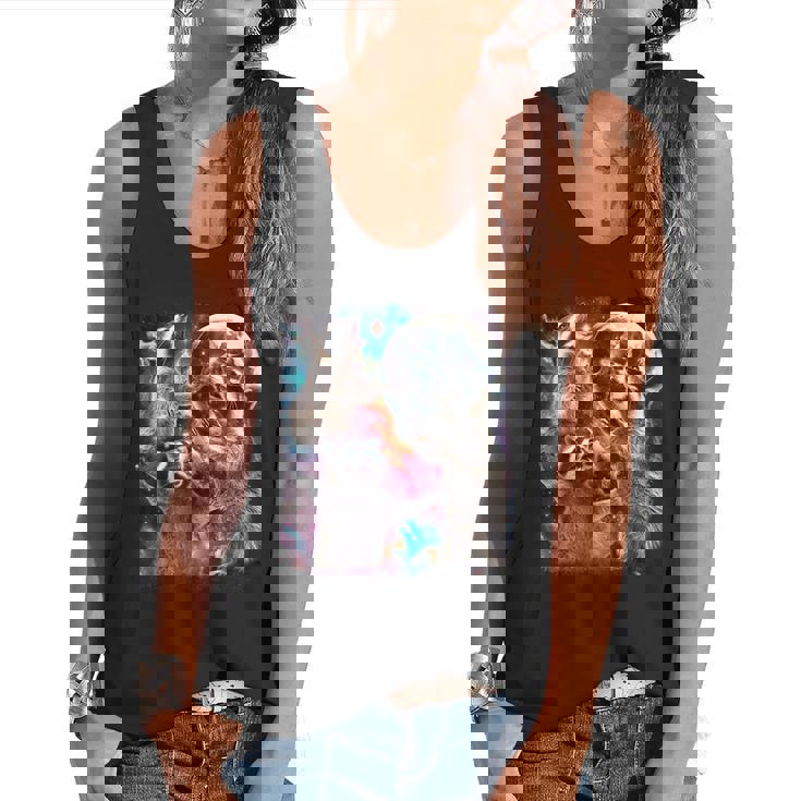 Three Racoon Moon 3 Racoon Moon Cursed Meme Flowy Tank