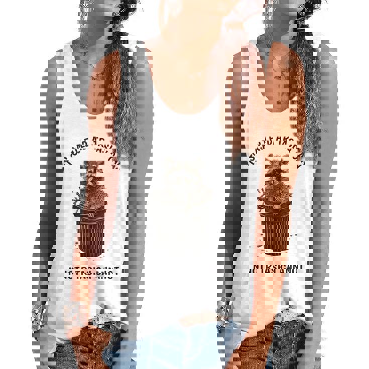 Raccoon Humor Flowy Tank - Relaxed Fit Fun Wear