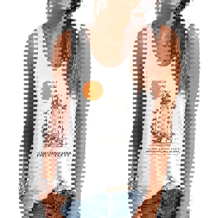 Trash Panda Retro 90s Raccoon Tank - Flowy Everyday Style