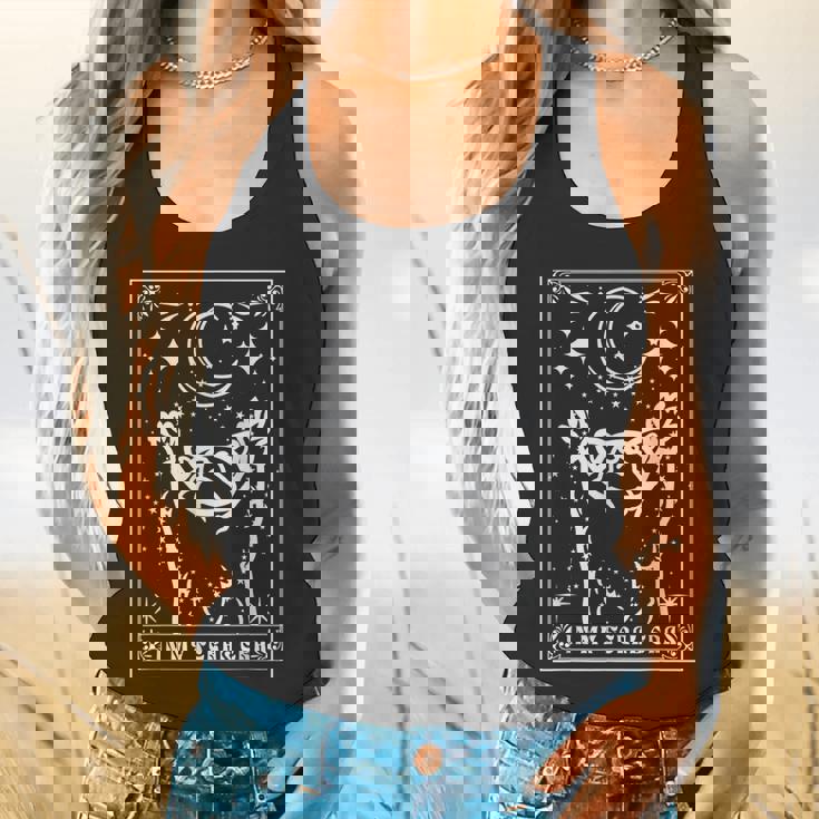 Raccoon Moonlit Bliss Unisex Flowy Tank | Embrace Your Feral Era