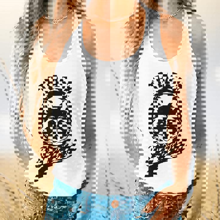 Trash Panda Raccoon Graphic Flowy Tank - Animal Lover Meme