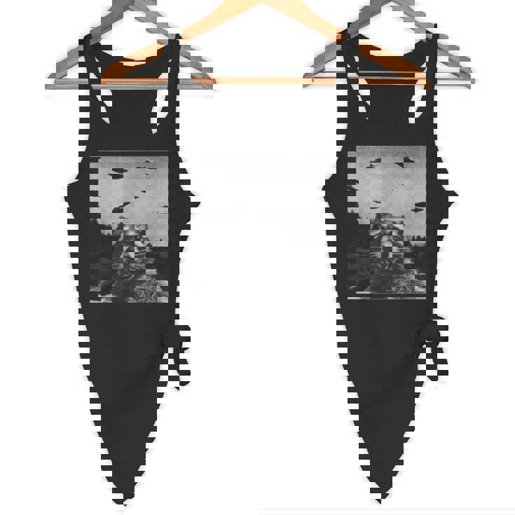 Alien UFO Raccoon Flowy Tank