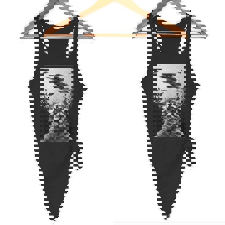Alien UFO Raccoon Flowy Tank