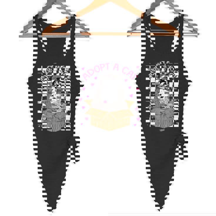 Possum Racoon Team Trash Cat Adopt Lover | Flowy Tank Top