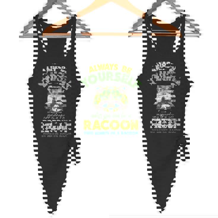 Raccoon Flowy Tank - Fun Unisex Top for Outdoor Adventures