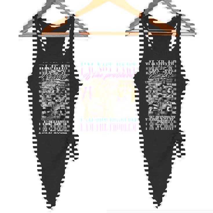 Raccoon Meme Bootleg Flowy Tank | Unique Fun Design
