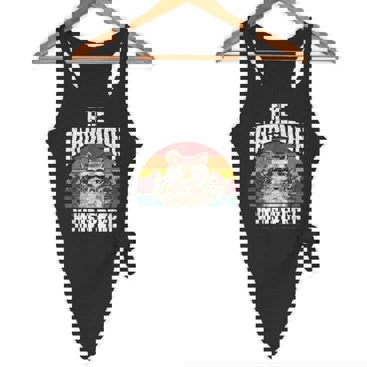 The Raccoon Whisperer Raccoon's Lover Vintage Retro Flowy Tank