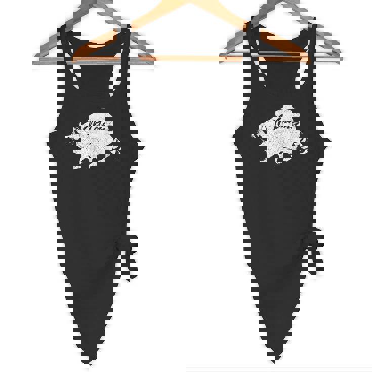 Retro Raccoon Half Moon Tank | Flowy Vintage Style