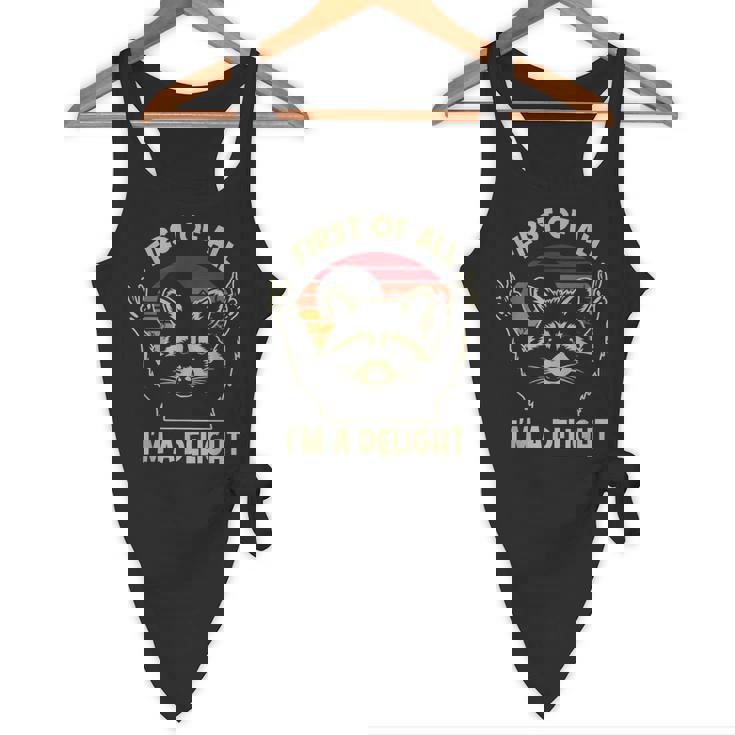 Sarcastic Raccoon Lover Flowy Tank - Fun & Easygoing Vibe