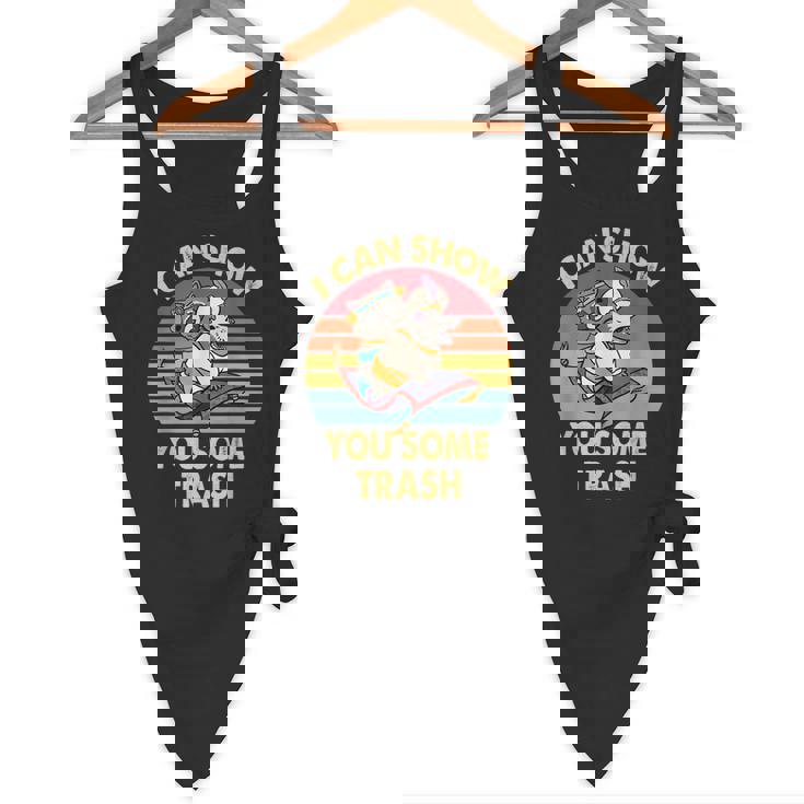 I Can Show You Some Trash Raccoon Vintage Lovers Flowy Tank