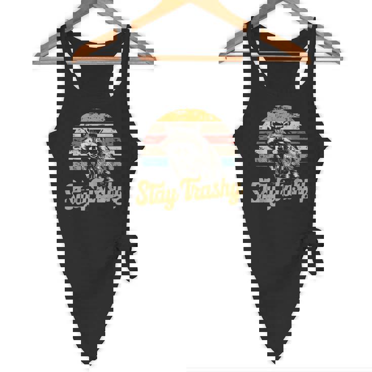 Stay Trashy Opossum & Raccoon Flowy Tank - Fun Meme Wear for Internet Fans