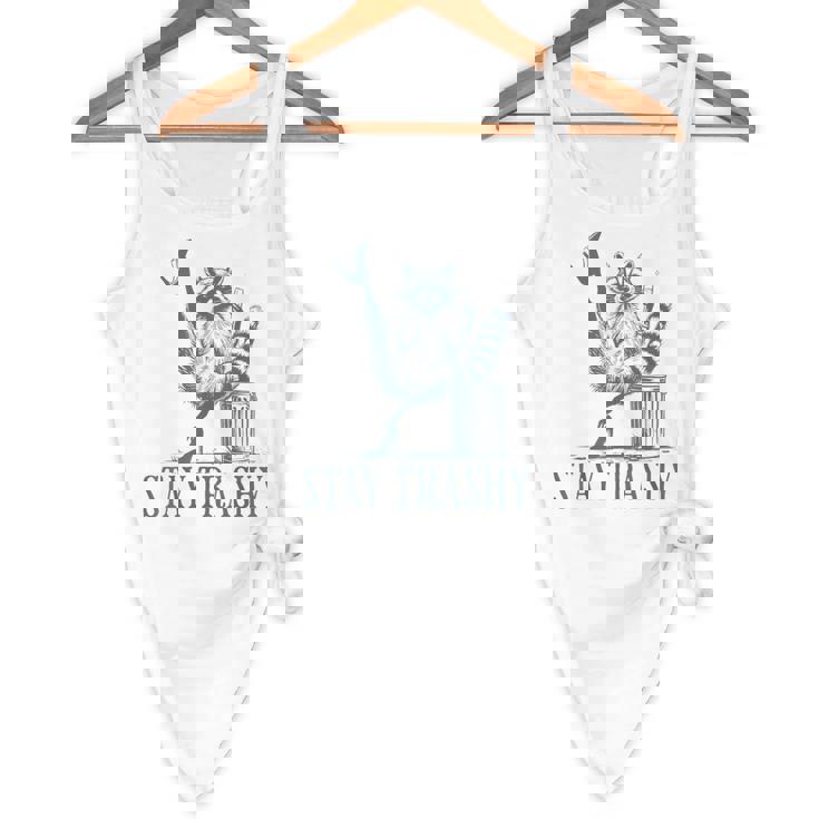 Stay Trashy Raccoon Feminine Halloween Flowy Tank