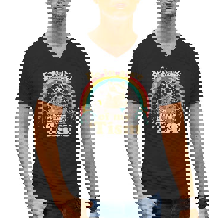 Autism Awareness Raccoon Men's V-Neck Tee - Fun Meme Inspired