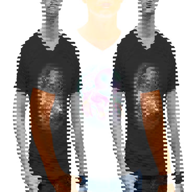 Ferret Moonlight Men's V-Neck T-Shirt | Whimsical Pet Lover's Attire