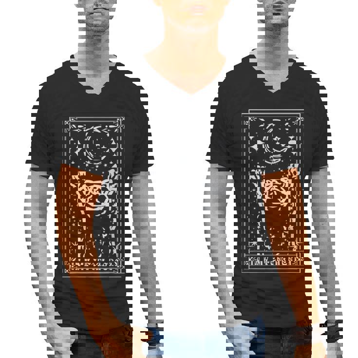 Raccoon Moon V-Neck Unisex Tee - Urban Wildlife Era
