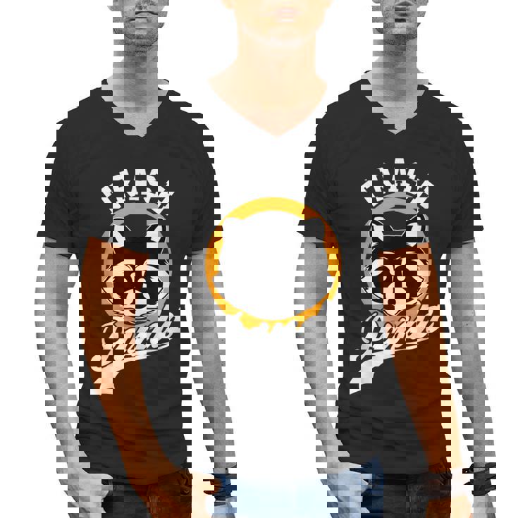 Raccoon V-Neck T-Shirt for Men - Casual All Seasons | Modern Cartoon Style