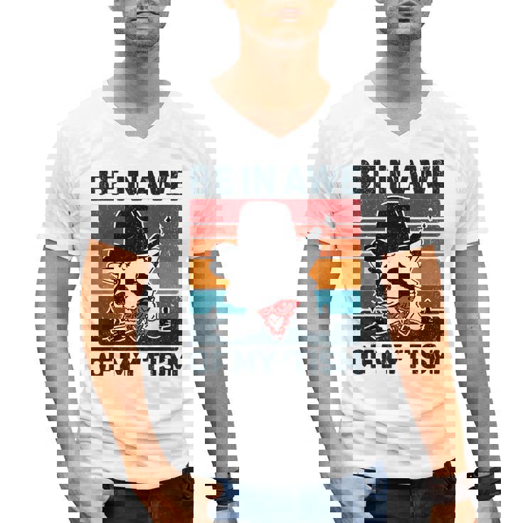 Be In Awe Of My 'Tism Vintage Autistic Autism Raccoon Men's V-Neck T-Shirt
