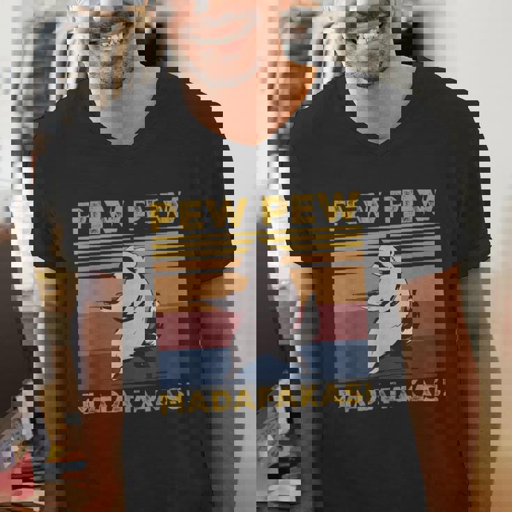 Pew Pew Raccoon Lover - Vintage Retro Men's V-Neck Tee