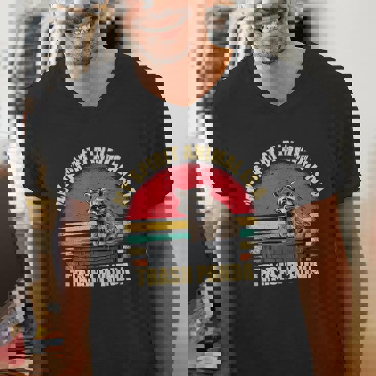 Raccoon Spirit V-Neck T-Shirt for Raccoon Fans | Enjoy Unique Humor