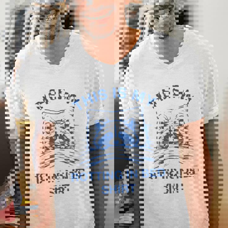 Sarcastic Raccoon Meme Men's V-Neck T-Shirt | Lazy Vibes